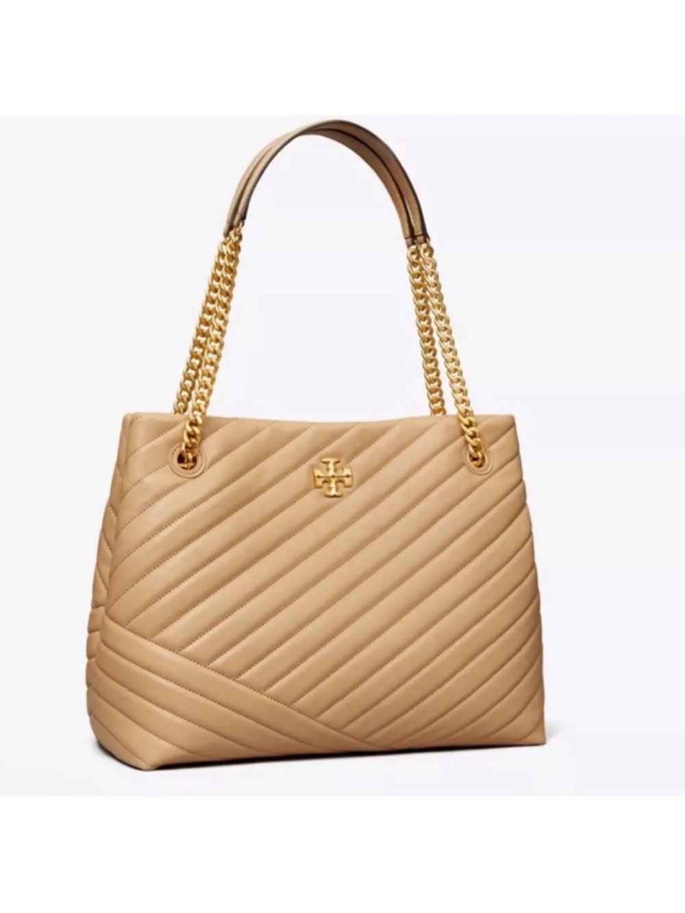 Tory Burch Kira Chevron Tote Style 157016 Dessert Dune